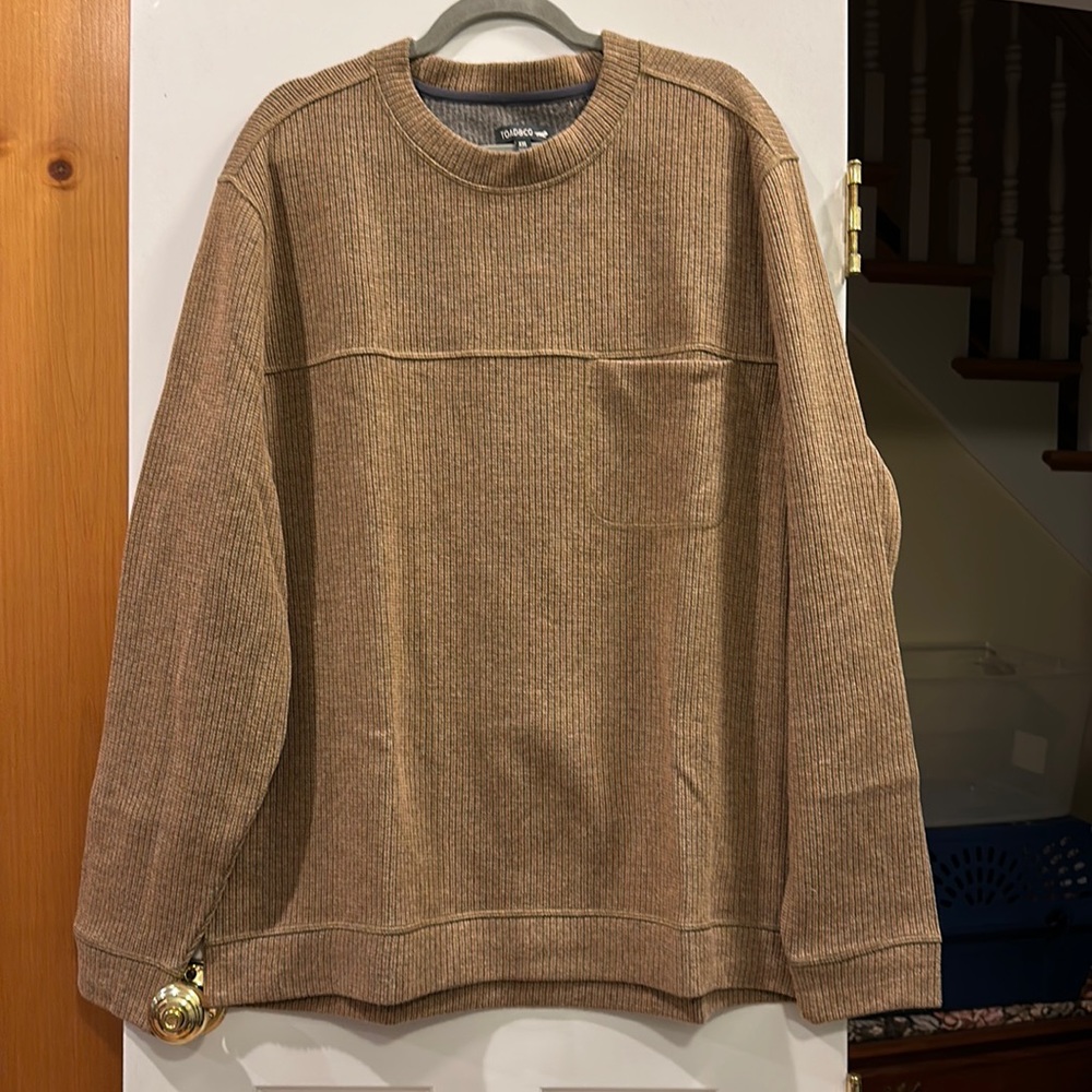 Toad&Co men’s XXL Breithorn Crew sweater- NWOT